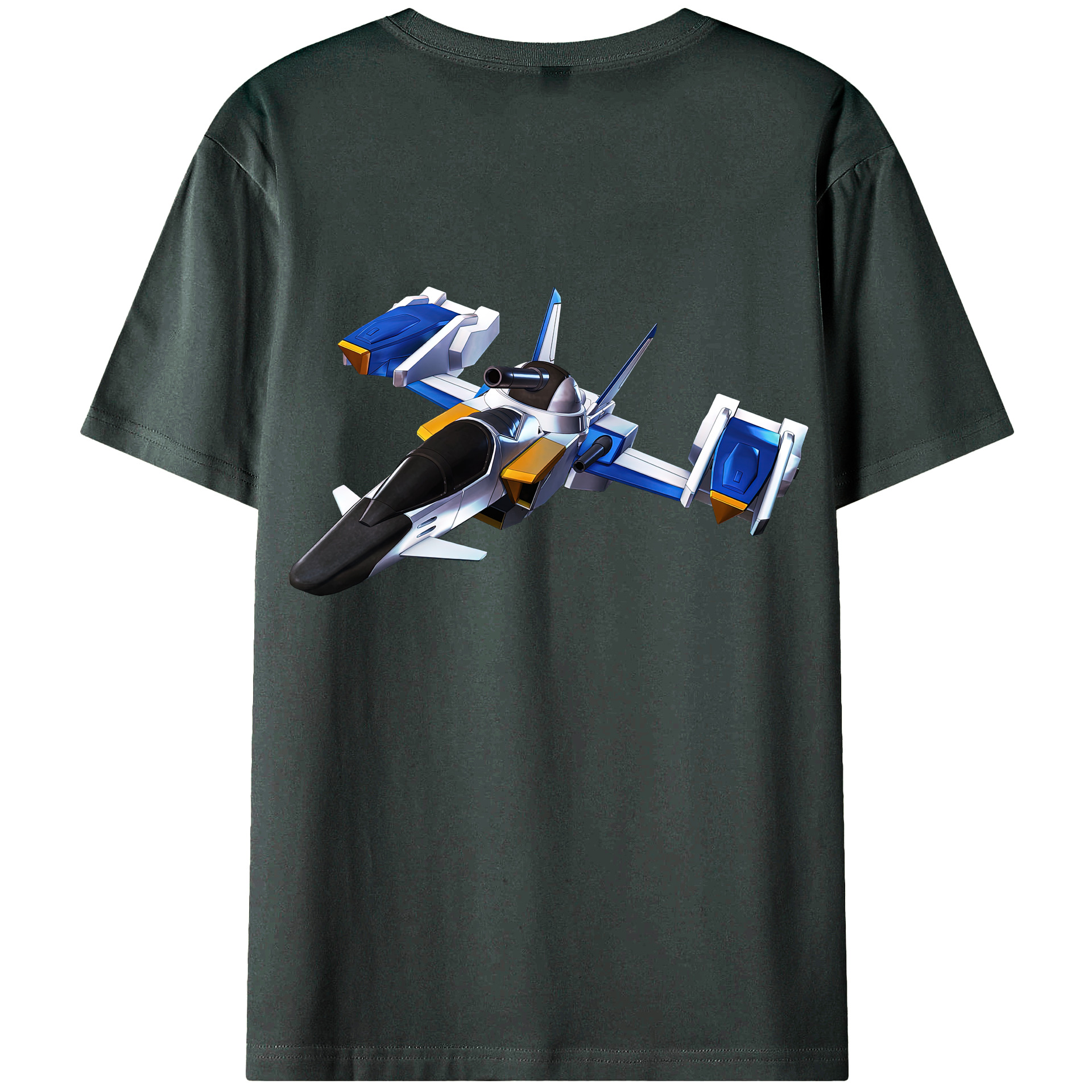 （画像用） 機動戦士ガンダム Mobile Suit Gundam 綿100％ メンズ半袖Tシャツ（バックプリント） 通気性